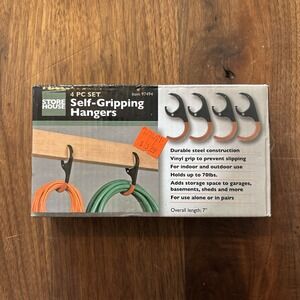 Storehouse Self Gripping Hangers 4 Piece Set Holds Up To 70 lbs Durable Steel